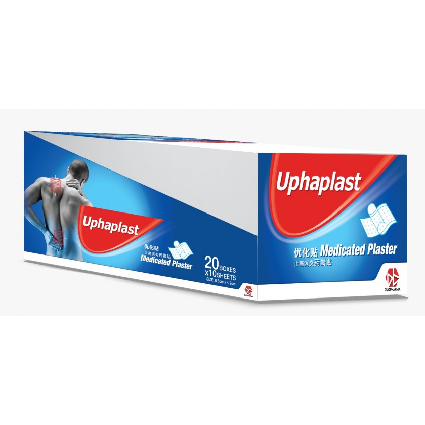 UPHAPLAST MEDICATED PLASTER (20 BOXES X 10 SHEETS)